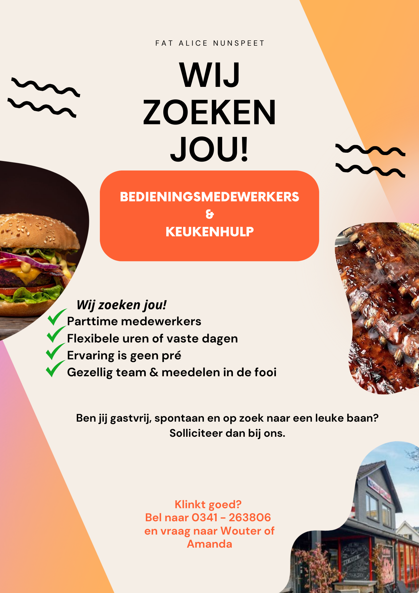 Werken bij Fat Alice Nunspeet